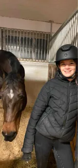 Kajsa Lundberg med hästen Kendal